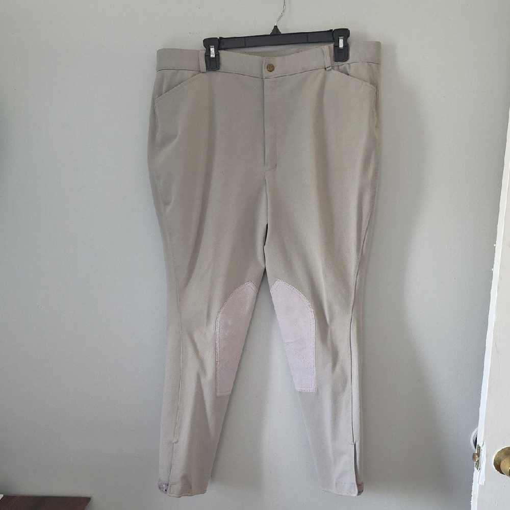 Ovation Beige Equestrian Riding Pants Sz 40L